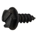 Midwest Fastener Sheet Metal Screw, #6 x 3/8 in, Black Oxide Steel Hex Head Slotted Drive, 40 PK 39561